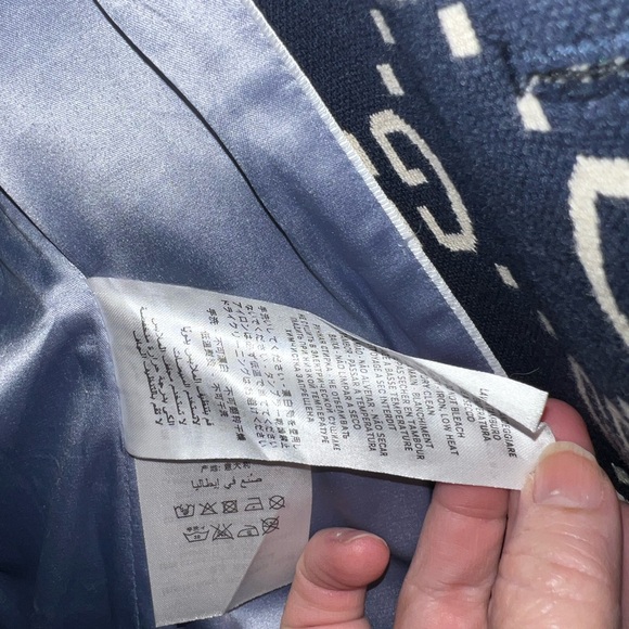 Gucci Navy and Cream Patterned Men's Blazer - Picture 10 of 11